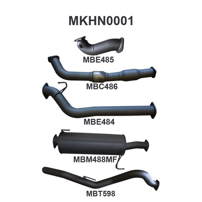 Manta - COLORADO RC 3.0L 08 - 10 LWB WITH CAT & WITH MUFFLER (MKHN0001) - (MKHN0001)