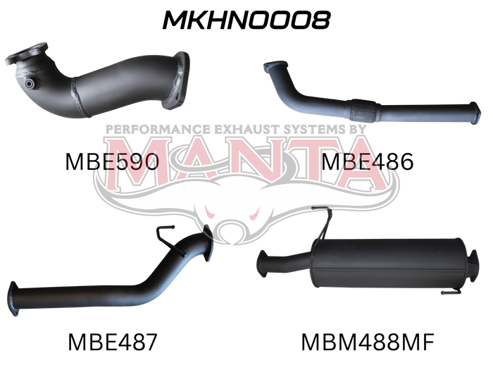 Manta - Colorado RC 3.0L 10 - 12 SWB Without Cat & With Muffler - (MKHN0008)