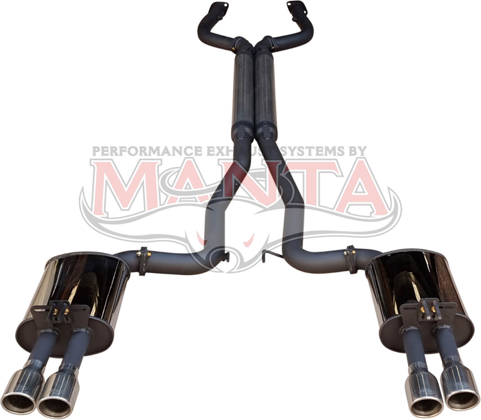 Manta - DPE Holden Commodore VE VF V8 Sedan & Wagon twin 3in cat back system with 3.5in tips - (HOLK128S3-CB)