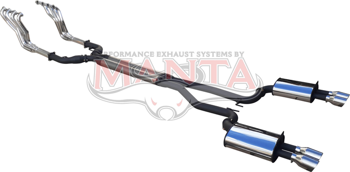 Manta - DPE Holden Commodore VE VF V8 Sedan & Wagon twin 3in full system, coated 1 3/4in headers, 3.5in tips - (HOLK128S3-134C)