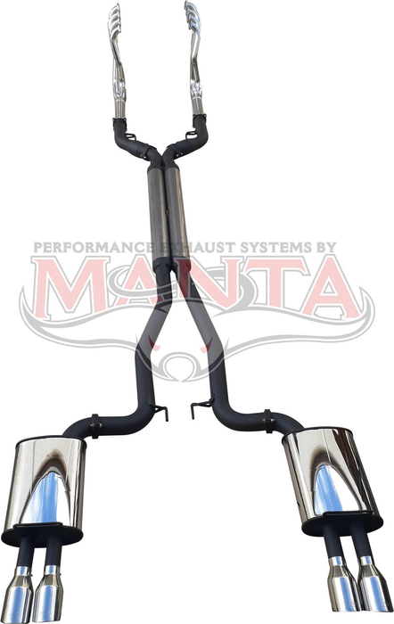 Manta - DPE Holden Commodore VE VF V8 Sedan & Wagon twin 3in full system, coated 1 3/4in headers, 3.5in tips - (HOLK128S3-134C)