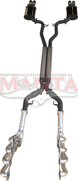 Manta - DPE Holden Commodore VE VF V8 Sedan & Wagon twin 3in full system, coated 1 78in headers, 3.5in tips - (HOLK128S3-178C)