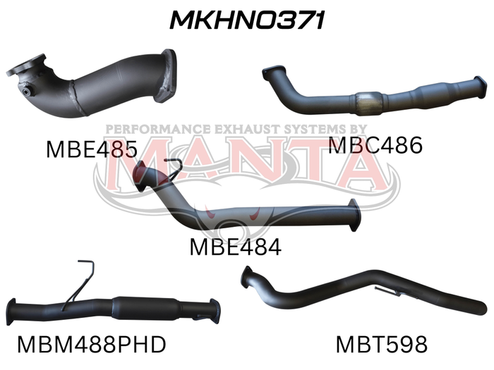 Manta - COLORADO RC 3.0L 08 - 10 LWB WITH CAT & WITH HOTDOG (MKHN0371) - (MKHN0371)