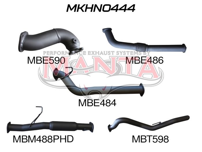 Manta - Colorado RC 3.0L 10 - 12 LWB Without Cat & With Hotdog - (MKHN0444)