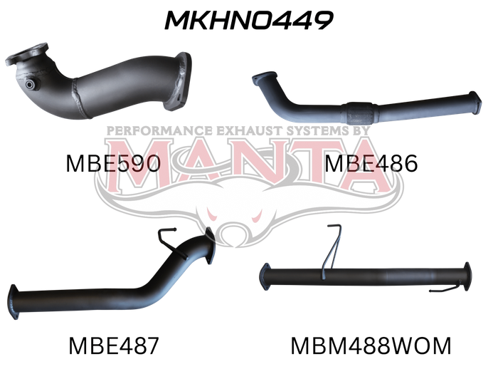 Manta - Colorado RC 3.0L 10 - 12 SWB Without Cat & Without Muffler - (MKHN0449)