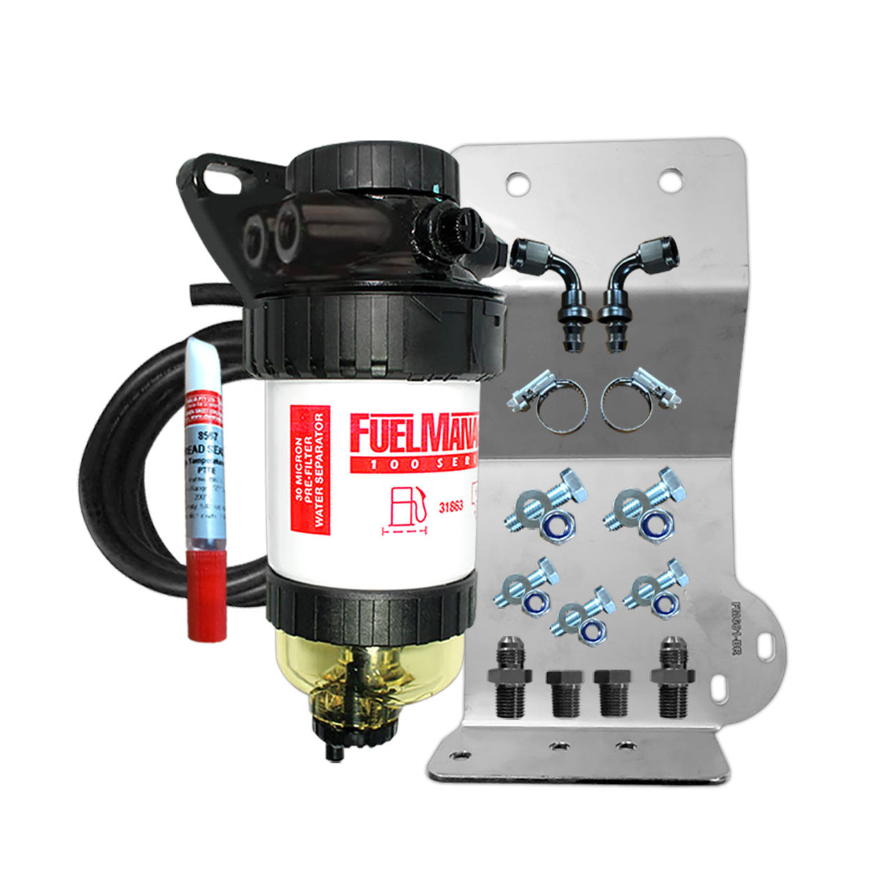 Isuzu D-Max Mu-X 4jj1-Tcx 3.0l 2012-Aug20 Crd 130kw Diesel Fuel Manager Pre Filter Kit Fm601dpk