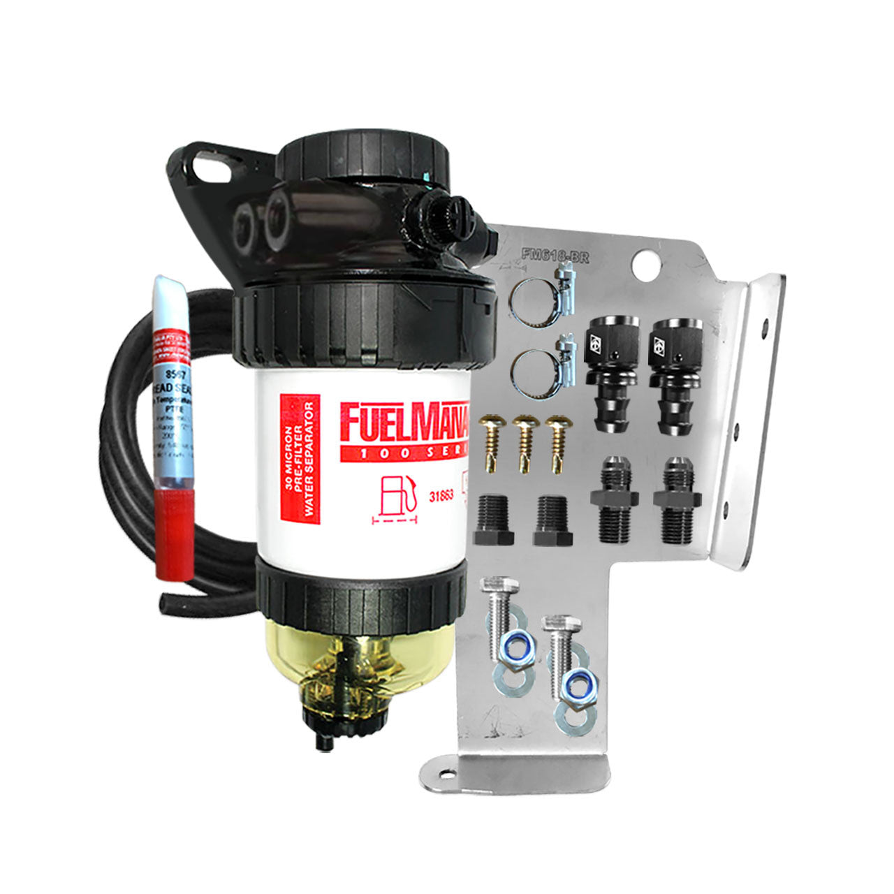 Nissan Navara 2006 D40 2.5L Pre Filter Water Separator Kit Fuel Manager FM618DPK