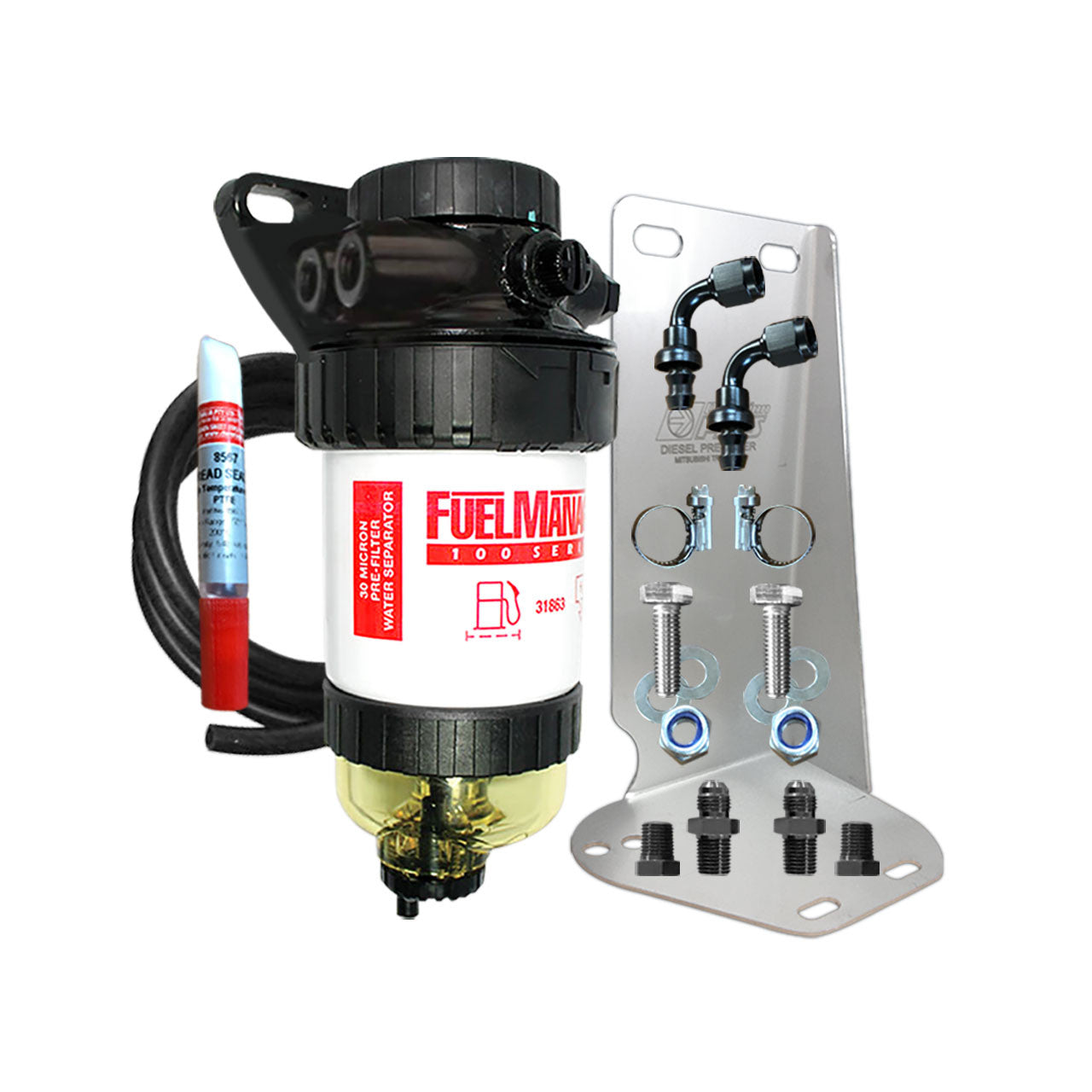 Mitsubishi Triton 2016-on MQ 2.4L DOHC MIVEC - Fuel Manager FM629DPK Pre Filter Water Separator Kit