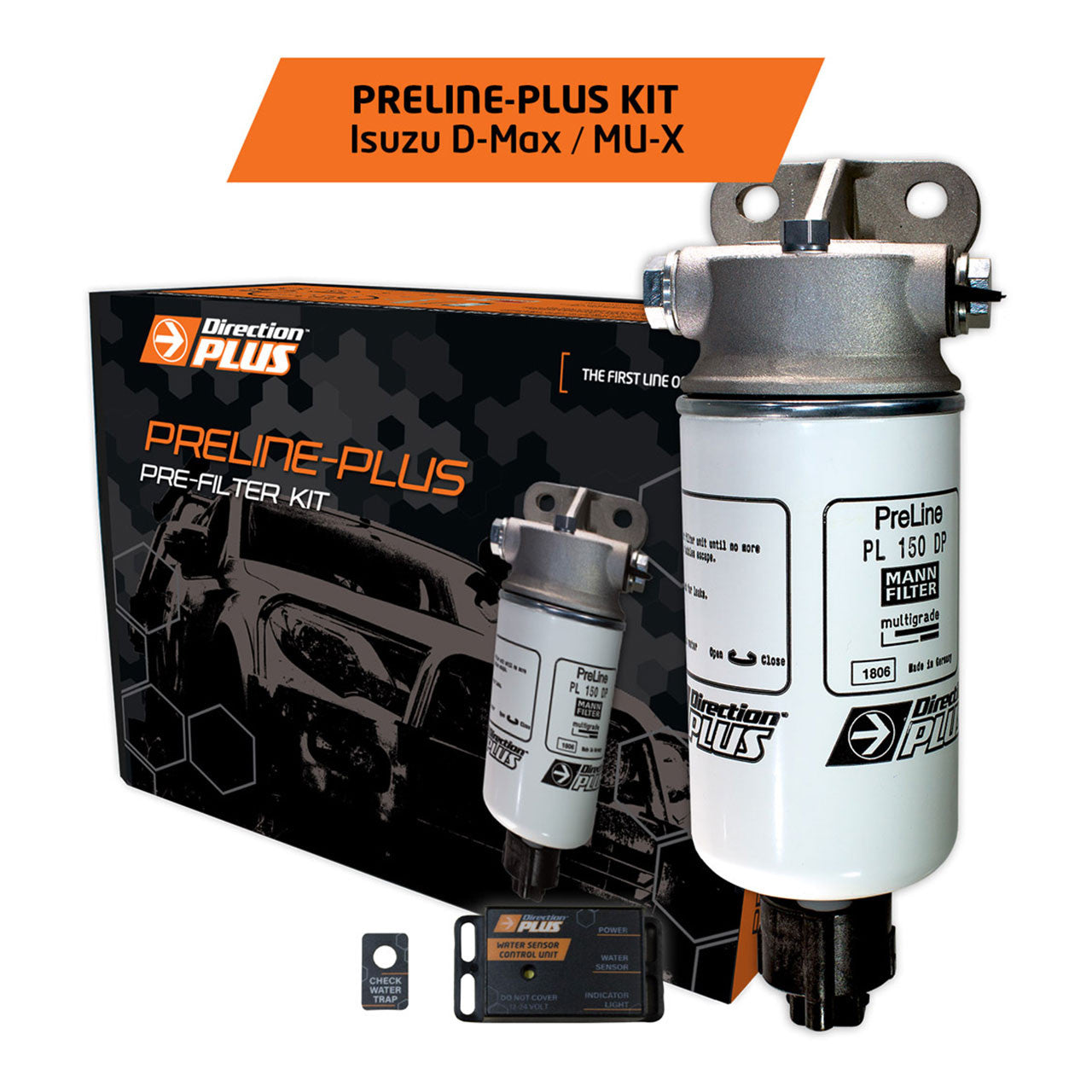 Isuzu D-Max Mu-X 4jj1-Tcx 3.0l 2012-Aug20 Crd 130kw Mann Preline Direction-Plus Pre Filter Kit Pl601dpk