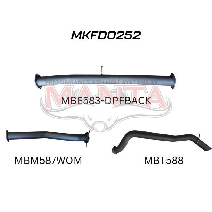 Manta - Ford PX2 Ranger 3in DPF Back - (MKFD0252)