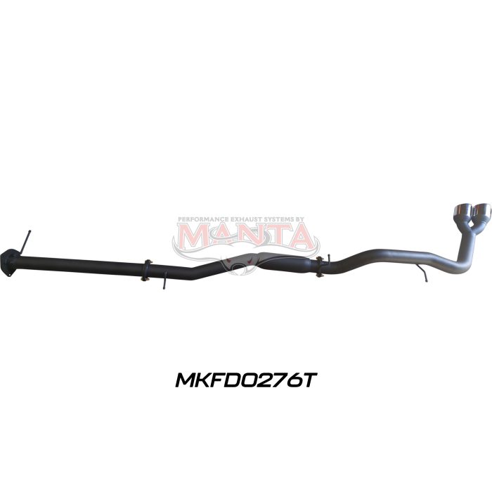 Manta - Next Gen T6.2 Ranger V6 3in DPF Back With Hotdog, Twin Tip Side Exit - (MKFD0276T)