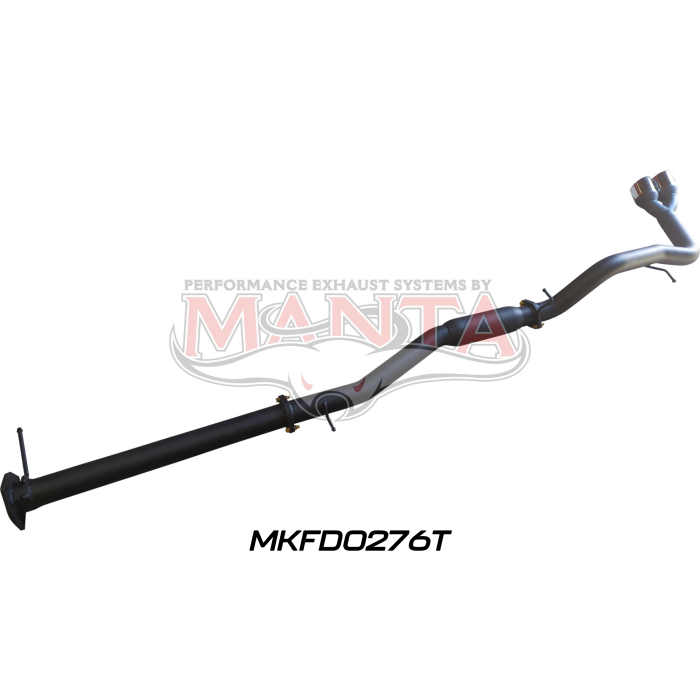 Manta - Next Gen T6.2 Ranger V6 3in DPF Back With Hotdog, Twin Tip Side Exit - (MKFD0276T)