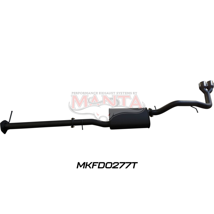 Manta - Next Gen T6.2 Ranger V6 3in DPF Back With Muffler, Twin Tip Side Exit - (MKFD0277T)