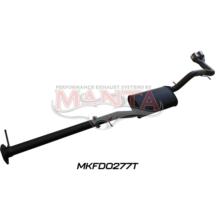 Manta - Next Gen T6.2 Ranger V6 3in DPF Back With Muffler, Twin Tip Side Exit - (MKFD0277T)