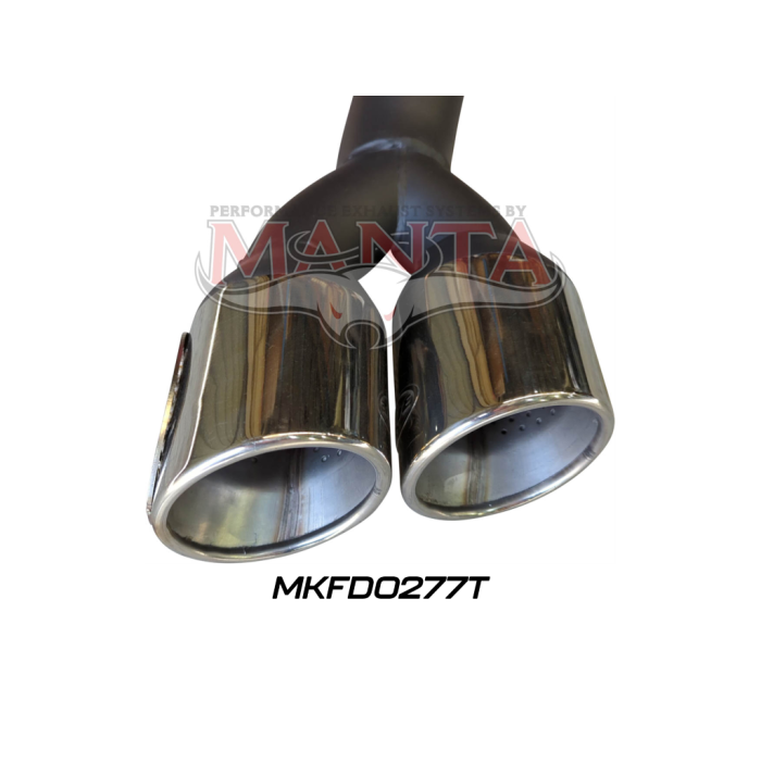 Manta - Next Gen T6.2 Ranger V6 3in DPF Back With Muffler, Twin Tip Side Exit - (MKFD0277T)