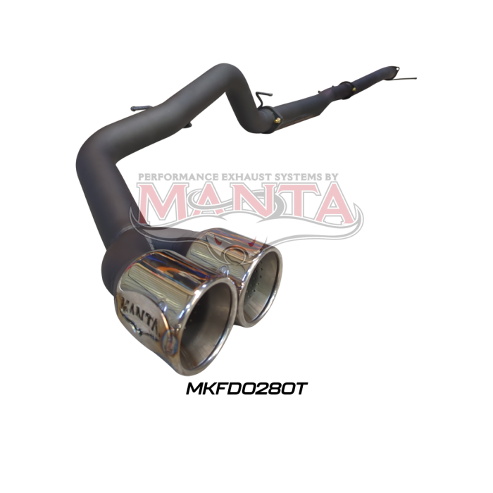 Manta - Next Gen T6.2 Ranger 4cyl 2.0 Bi-Turbo 3in DPF Back, Twin Tip Side Exit - (MKFD0280T)