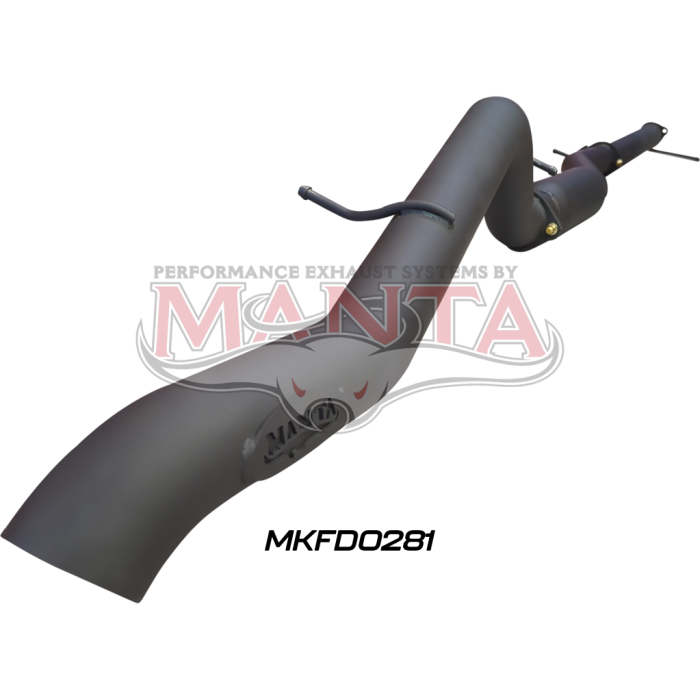 Manta - Next Gen T6.2 Ranger 4cyl 2.0 Bi-Turbo 3in DPF Back With Hotdog - (MKFD0281)