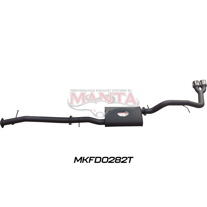 Manta - Next Gen T6.2 Ranger 4cyl 2.0 Bi-Turbo 3in DPF Back With Muffler, Twin Tip Side Exit - (MKFD0282T)