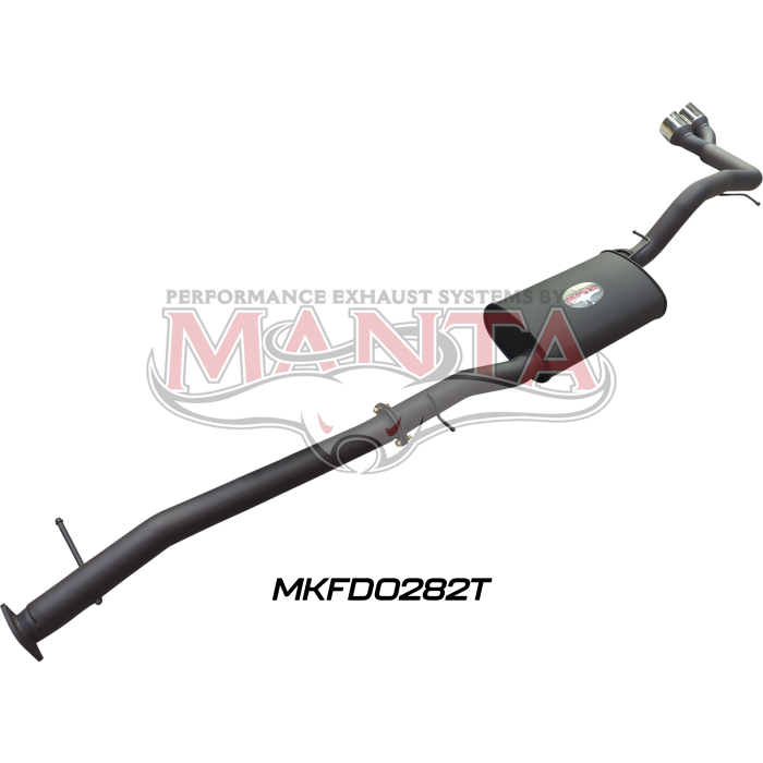 Manta - Next Gen T6.2 Ranger 4cyl 2.0 Bi-Turbo 3in DPF Back With Muffler, Twin Tip Side Exit - (MKFD0282T)