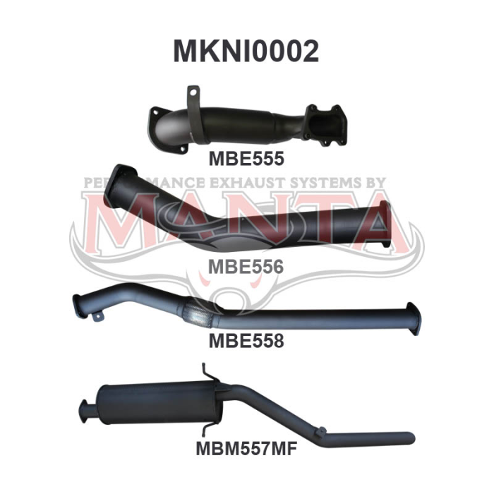 Manta - Navara D22 3.0L Without Cat - (MKNI0002)