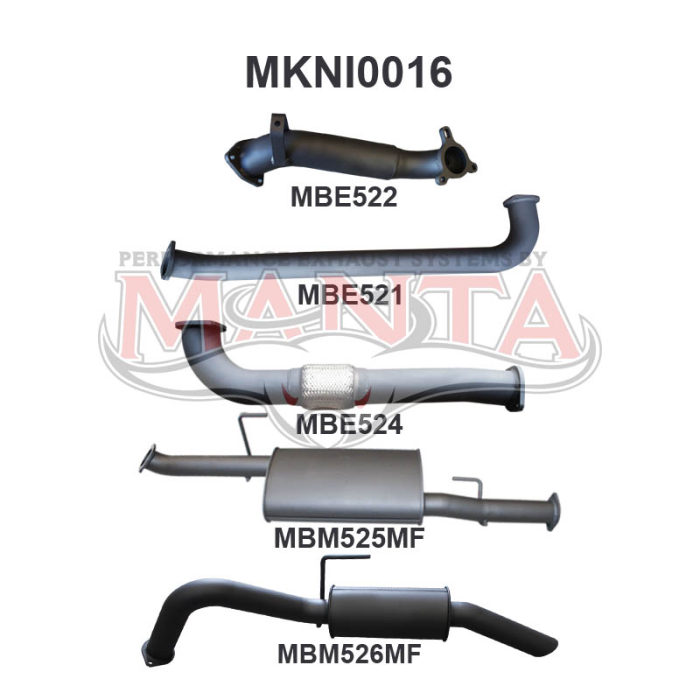Manta - Navara D40 2.5L MAN THAI Without Cat R MUFF - (MKNI0016)