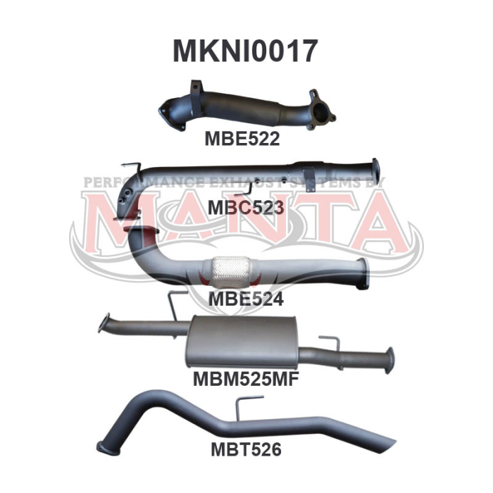 Manta - Navara D40 2.5L Auto THAI With Cat R TailP - (MKNI0017)