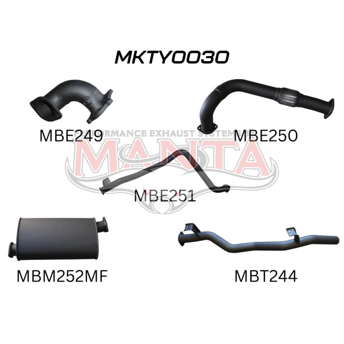 Manta - HDJ79 Ute 3 Turbo Back With Muffler - (MKTY0030)