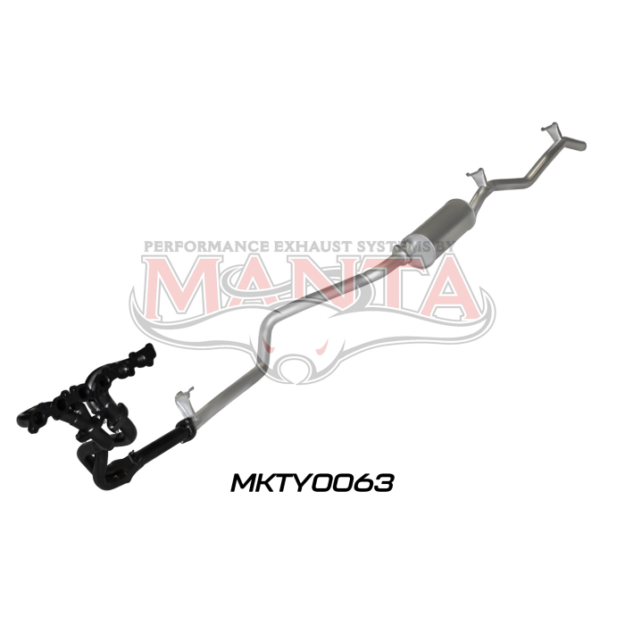 Manta - FZJ75 Landcruiser Extractors & 2.5in - (MKTY0063)