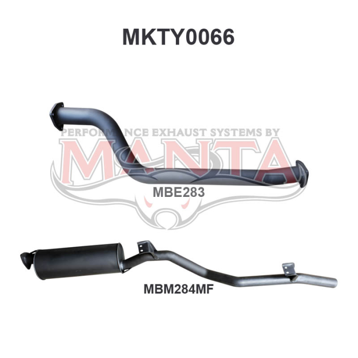 Manta - Landcruiser FJ75, HJ75 2.5in off Extractors or OEM Engine Pipe - (MKTY0066)