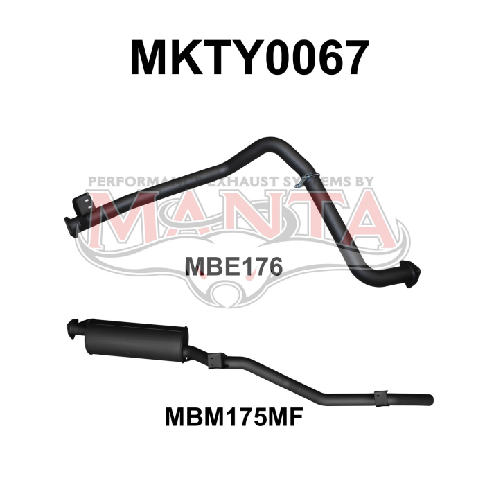 Manta - LandCruiser HZJ75, 78 2.5in off Extractors - (MKTY0067)