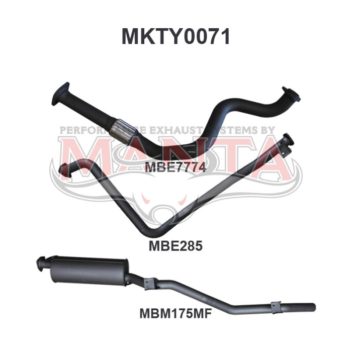 Manta - Landcruiser HZJ79 2.5in off Manifold - (MKTY0071)