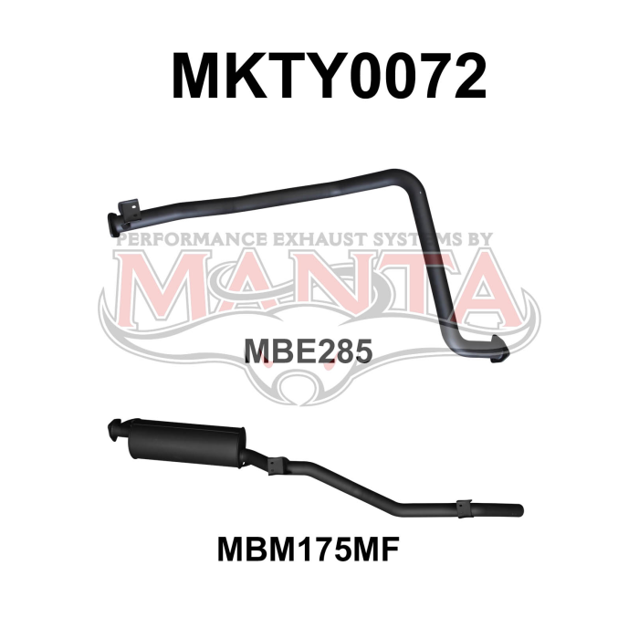 Manta - Landcruiser HZJ79 2.5in off Extractors - (MKTY0072)