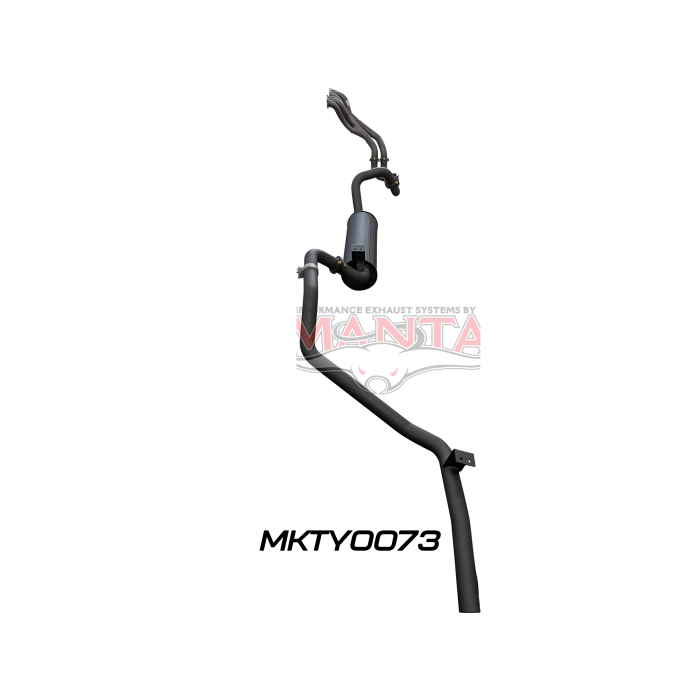 Manta - LandCruiser FZJ80 4.5L Extractors & 2.5in Full System (mandrel bend extractors) - (MKTY0073)