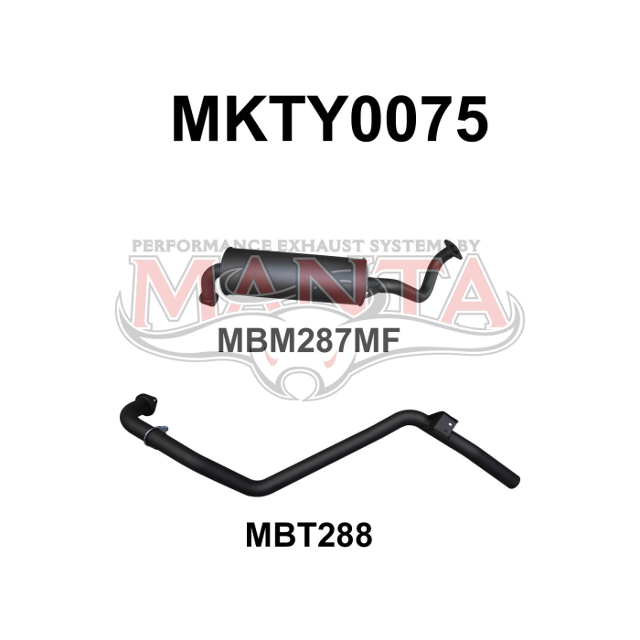 Manta - HZJ80 Landcruiser 2.5in off Extractors - (MKTY0075)