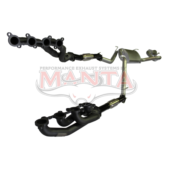 Manta - Toyota Landcruiser UZJ100 4.7L V8 Extractors, Cats & 3in Exhaust with Centre & Rear Muffler - (MKTY0077)