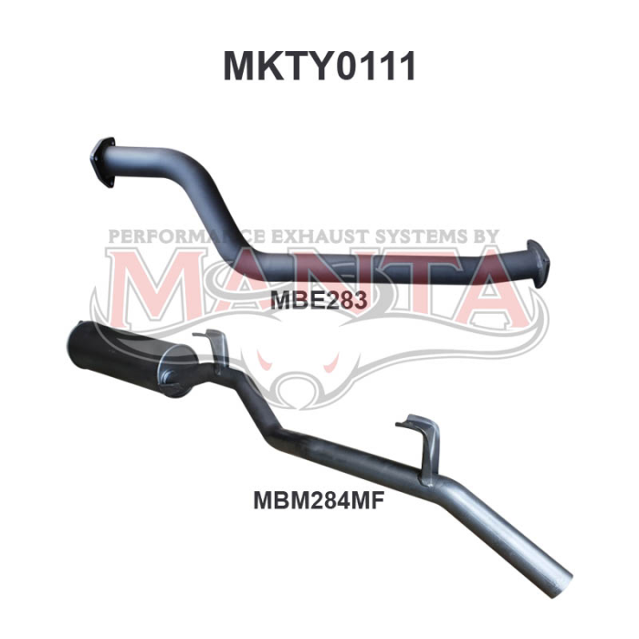Manta - LandCruiser HJ75 2.5in off OEM Engine Pipe - (MKTY0111)