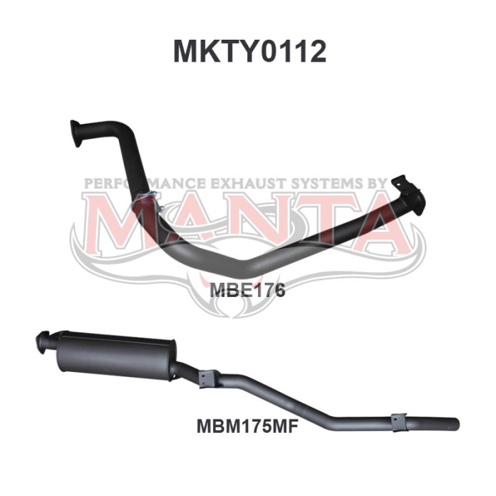 Manta - Landcruiser FZJ75, 78 2.5in off Extractors - (MKTY0112)