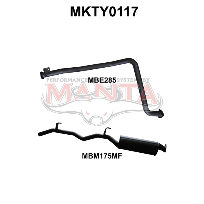 Manta - Landcruiser FZJ79 2.5in off Engine Pipe - (MKTY0117)