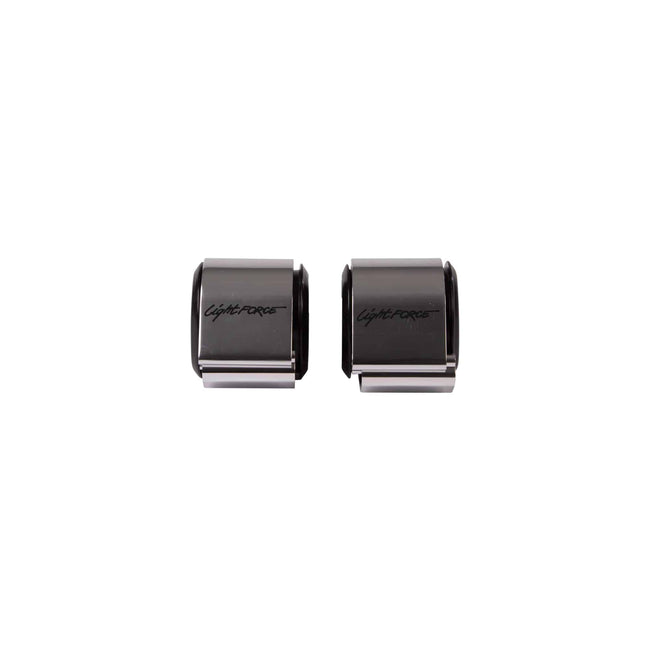 Pair Of Lightforce Bar Clamps (Polished) To Suit 44mm And 51mm Diameter Bars