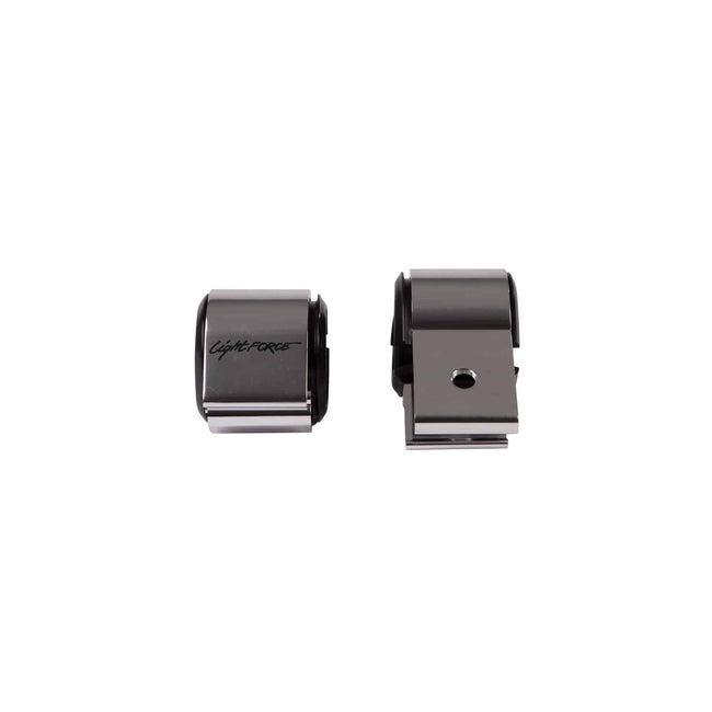 Pair Of Lightforce Bar Clamps (Polished) To Suit 44mm And 51mm Diameter Bars
