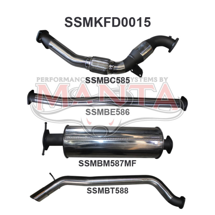 Manta - Ford PX Ranger 3.2L With Cat - (SSMKFD0015)