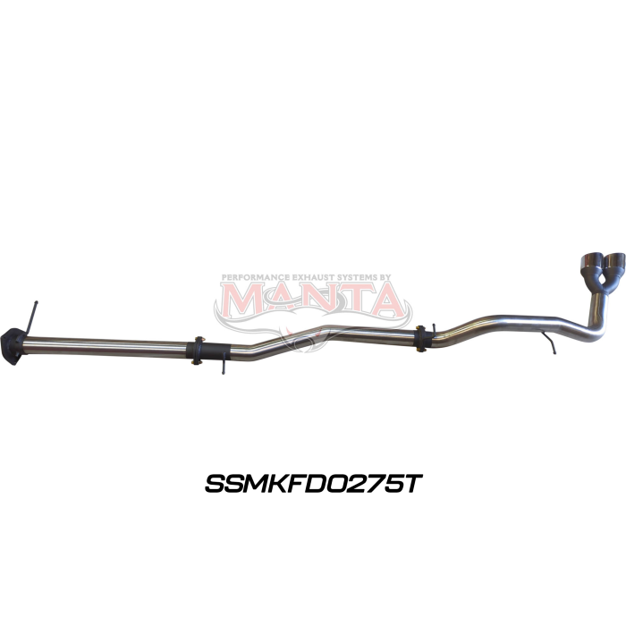 Manta - Next Gen T6.2 Ranger V6 3in DPF Back, Twin Tip Side Exit - (SSMKFD0275T)