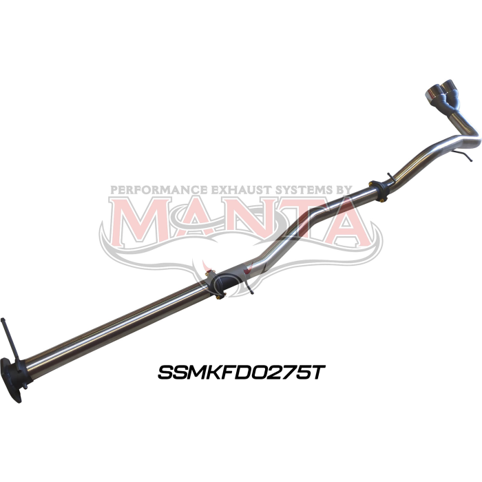 Manta - Next Gen T6.2 Ranger V6 3in DPF Back, Twin Tip Side Exit - (SSMKFD0275T)