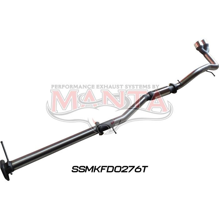Manta - Next Gen T6.2 Ranger V6 3in DPF Back With Hotdog, Twin Tip Side Exit - (SSMKFD0276T)