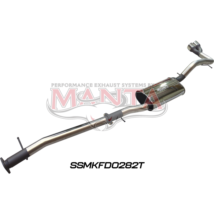Manta - Next Gen T6.2 Ranger 4cyl 2.0 Bi-Turbo 3in DPF Back With Muffler, Twin Tip Side Exit - (SSMKFD0282T)