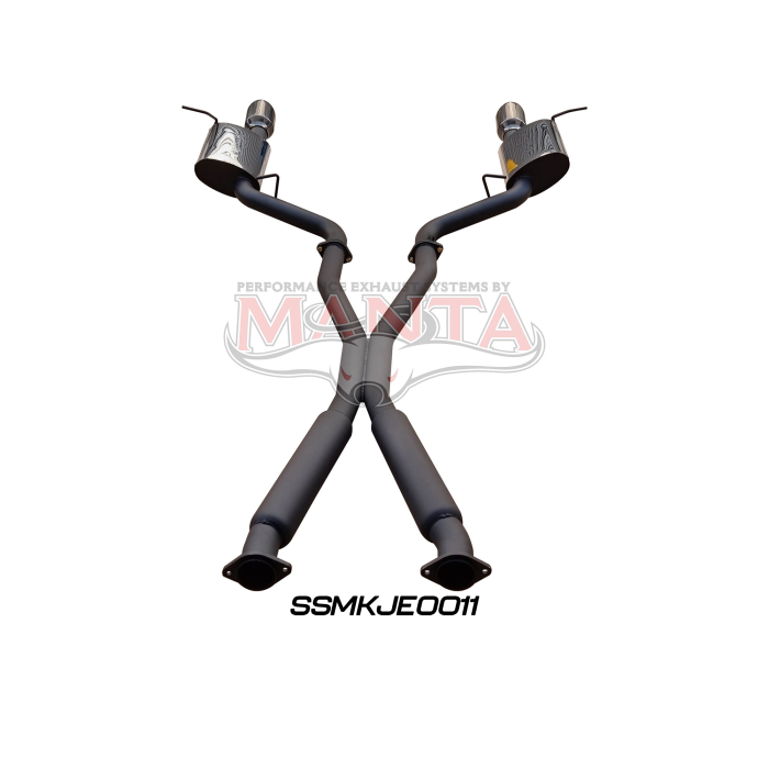Manta - Jeep Grand Cherokee WK2 5.7L V8 Twin 3in cat back exhaust system, with chrome tips - (SSMKJE0011)