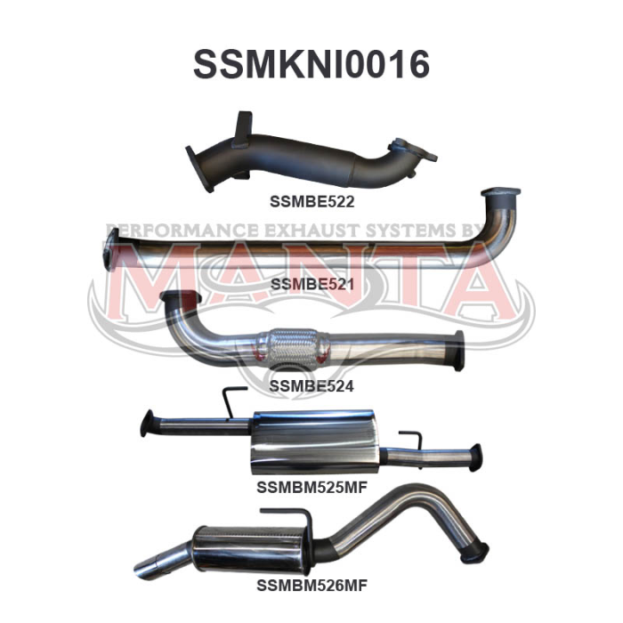 Manta - Navara D40 2.5L MAN THAI Without Cat R MUFF - (SSMKNI0016)