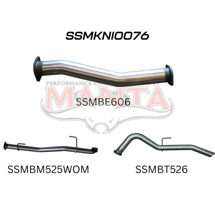 Manta - NP300 Navara 3in DPF Back Exhaust System - (SSMKNI0076)
