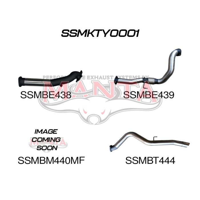 Manta - Toyota Hilux KZN165R 3in with Muffler - (SSMKTY0001)