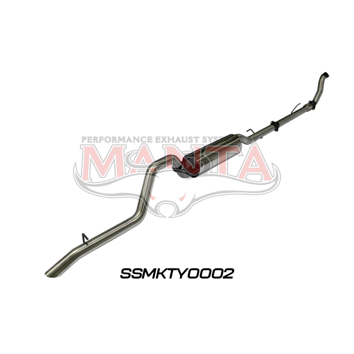 Manta - Hilux KUN26R 3.0L D4D 3in Muffler With Cat - (SSMKTY0002)